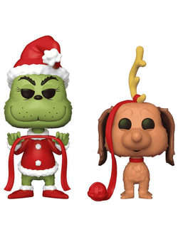 Фигурка Funko POP! Books How the Grinch Stole Christmas Grinch & Max 2PK 72505
