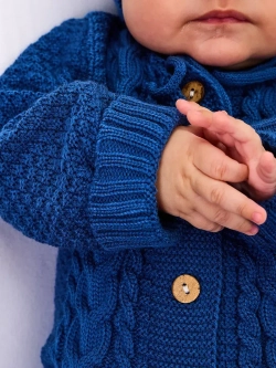 вязаный комбинезон для новорожденных