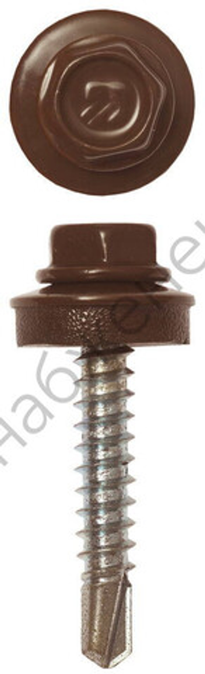 ЗУБР СКД 8017 29 х 4.8 мм, шок.-коричн., кровельный саморез, 2500 шт (4-300310-48-029-8017)