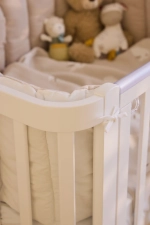 Кроватка детская Antemi Terra Light NEW с маятником НИК 17б белый