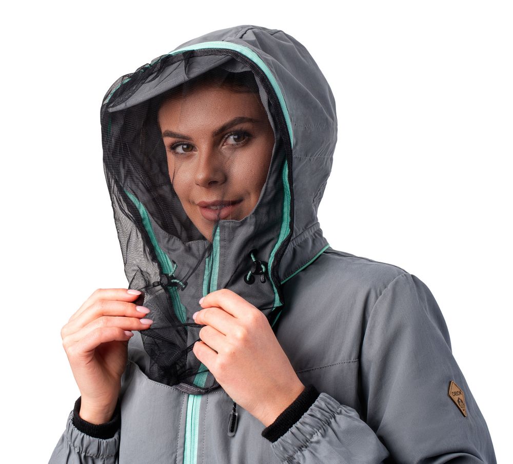 Костюм женский «Элит Барьер NEW» (смесовая, светло-серый, мята) Орион