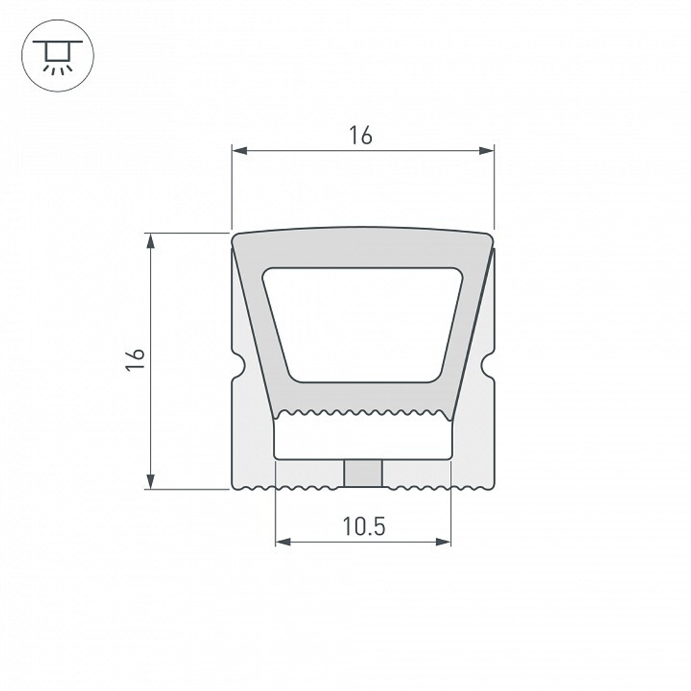 Короб накладной гибкий Arlight WPH 040832