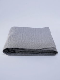 Покрывало 240х260 и 2 декоративные подушки 45х45 Claire Batiste Tilt Greg серые