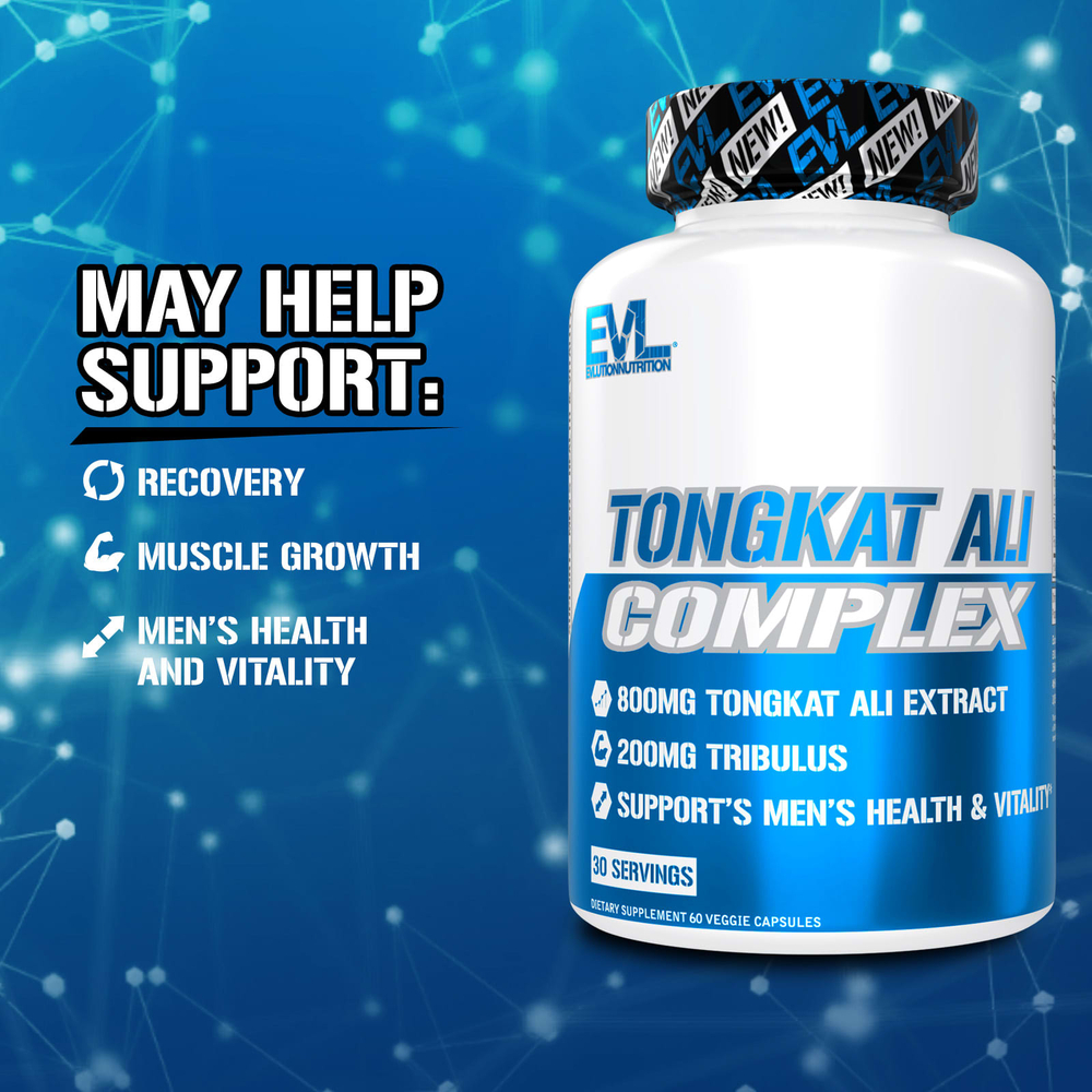 EVLution Nutrition, комплекс с эврикомой длиннолистой, 60 растительных капсул