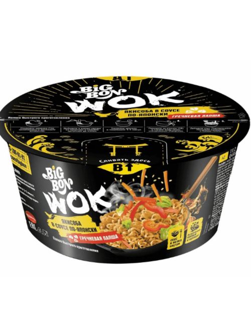 Лапша быстрого приготовления Big Bon WOK Якисоба 85 г