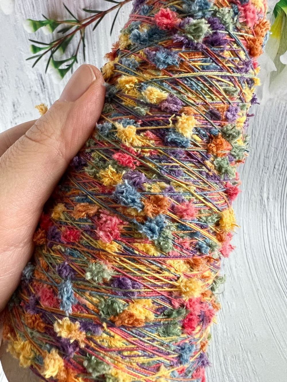 Пряжа для вязания Шишибрики шарики на нитке