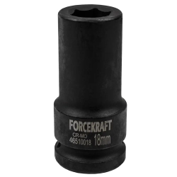Головка ударная глубокая 3/4'', 18мм (6гр.) FORCEKRAFT FK-46510018