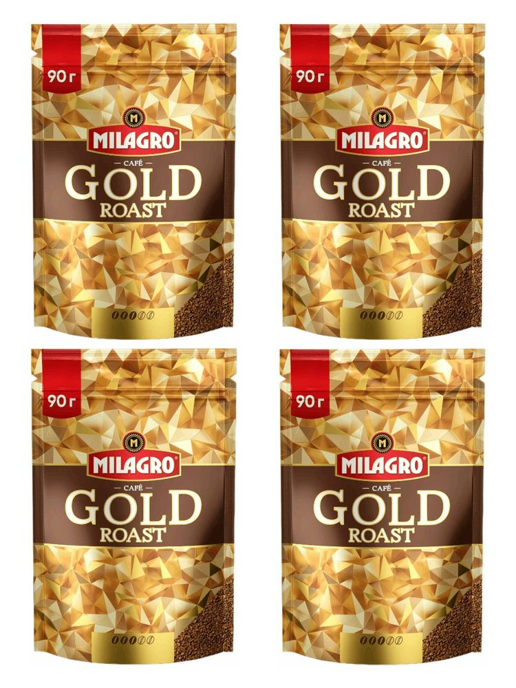Кофе растворимый Milagro Gold Roast 90 г x 4 шт