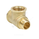 Тройник латунь переходной Ду 20х20х15 (3/4"х3/4"х1/2") ВР/ВР/НР VALFEX VF.134.L.034.034.012