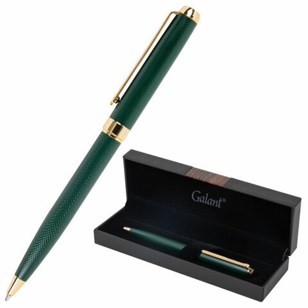Ручка подарочная шариковая GALANT "Ando Emerald", корпус изумруд, детали золото, узел 0,7 мм, линия письма 0,5 мм, синяя, 144175