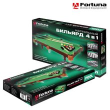 Бильярдный стол Fortuna Пул 3фт 4 в 1 с комплектом аксессуаров
