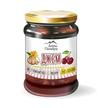 Джем из топинамбура с вишней, ст/б, 300г.