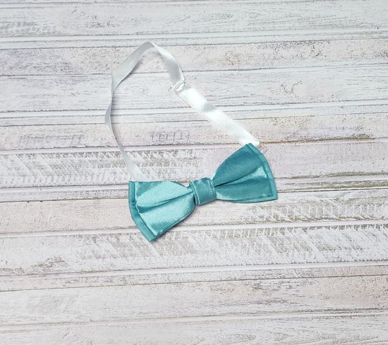 Галстук бабочка классика, лайм глянец