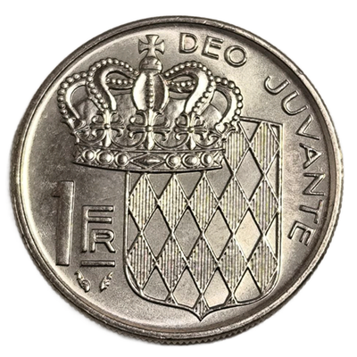 Монета 1 франк 1979 год Монако