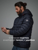Куртка зимняя короткая с капюшоном