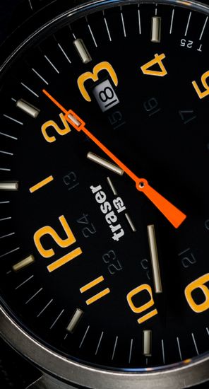 Швейцарские тактические часы Traser P67 OFFICER PRO Gunmetal Black/Orange 107872