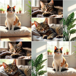 Бумага В листах 10 шт "Цветы и листья" 70 х 70 см (Микс)