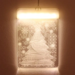 Гирлянда для дома БАХРОМА ш2,0м* в90/70см 36 ламп LED «3D Новый год»,8 реж., с пультом Д/У, IP-20, Теплый белый (USB)