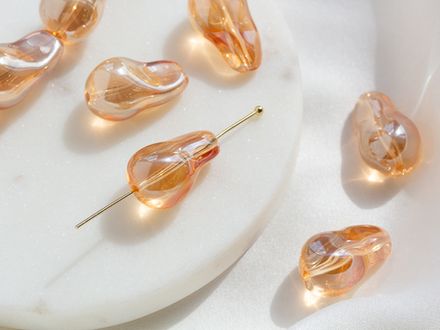 Бусина "Капля" 22мм, стекло