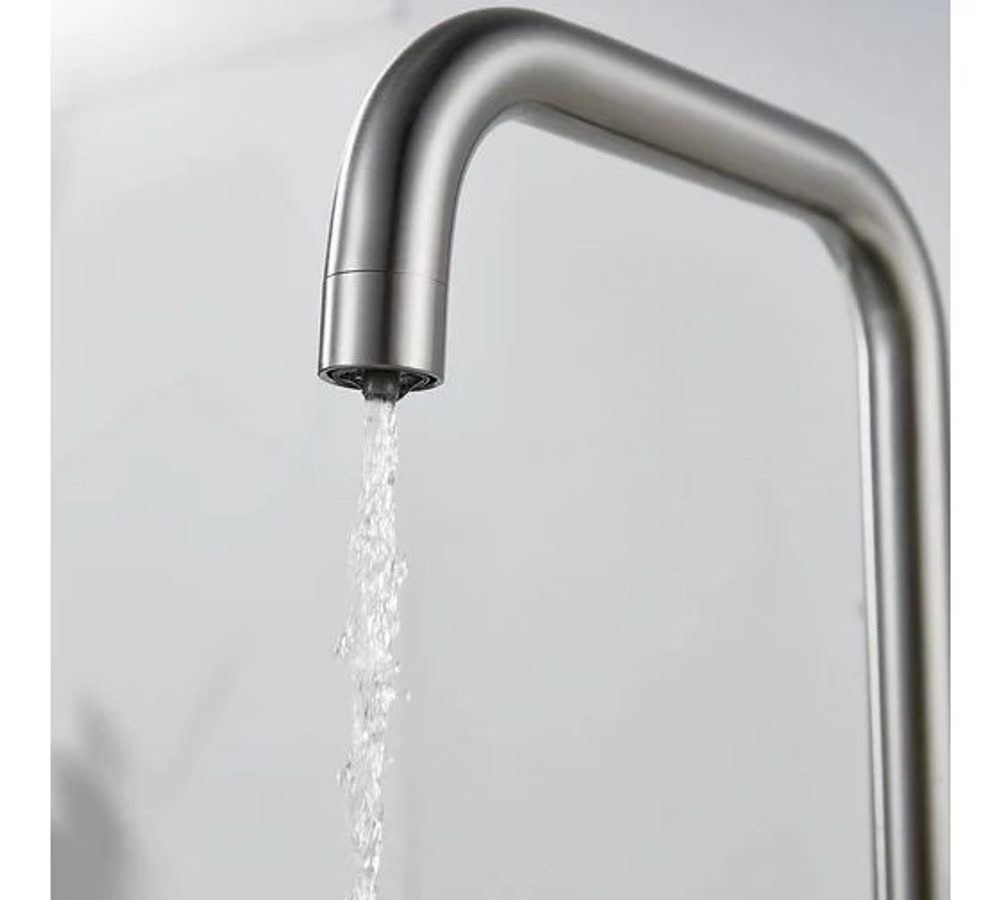 Смеситель для кухни с подключением фильтра питьевой воды, сатин, S228L, SHEVANIK