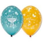 Шар (14"/36 см) Шелкография кристалл, С ДР Лиса 25 шт.