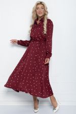 Платье Арвен (бордовое) П11071 LT Collection