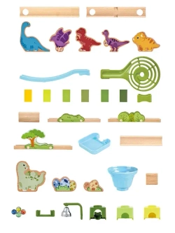 Деревянный консруктор Эффект домино Приключения Динозавров