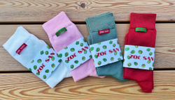 Хлопковые носки зеленого цвета