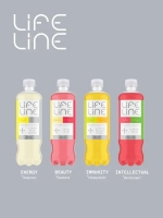 Напиток LifeLine с витаминами, Energy, лимон, без газа 0,5 л