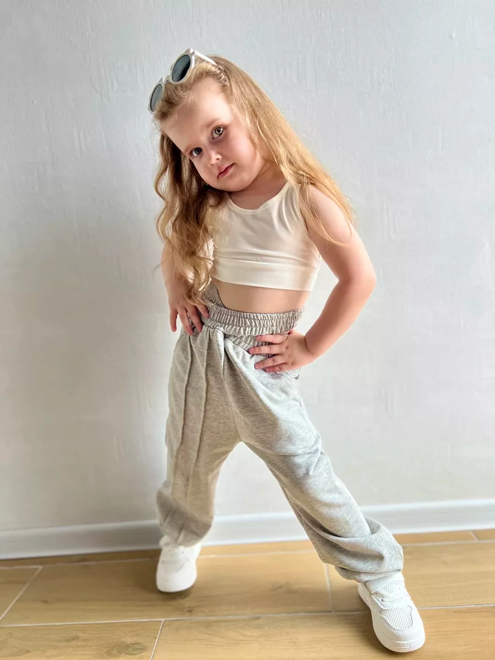 Брюки спортивные с двойной талией