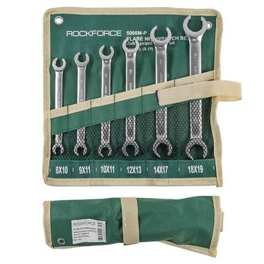 Ключи разрезные 8-19мм, набор 6пр. на полотне RockForce##Rock FORCE RF-5066M-P
