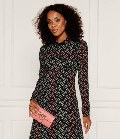 Кожаный кошелек love one Pinko - розовый(100062 A0F1)