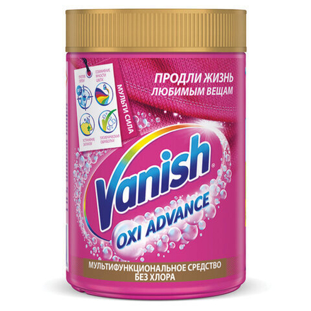 Средство для удаления пятен 800 г VANISH (Ваниш) "Oxi Advance", для цветной ткани, 3143349