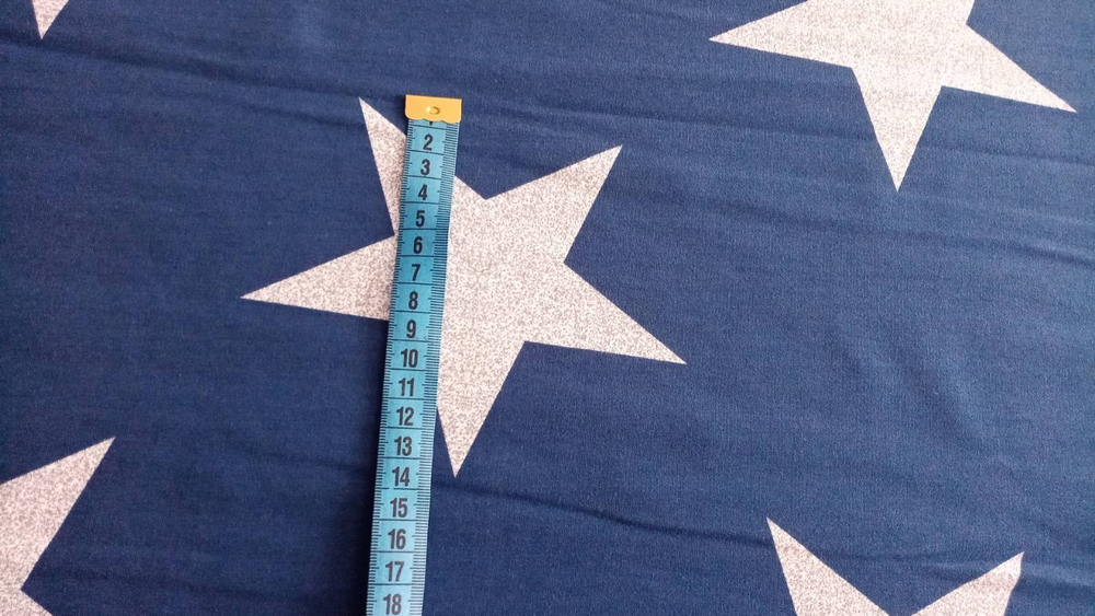 Футер (принт). Звёзды на синем, ВО