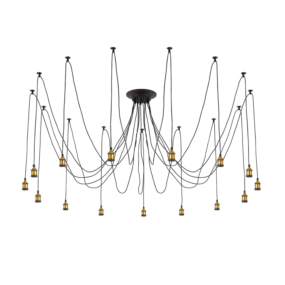 Citilux Эдисон CL451151 Люстра паук Венге Бронза