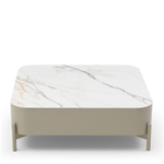 Стол журнальный CT2360 (90) бежевая матовая керамика/DR#45/бежевый