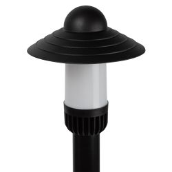 Садово-парковый светильник ЭРА НТУ 01-60-010 Поллар напольный черный IP54 Е27 max60Вт h1060мм | Садово-парковые светильники