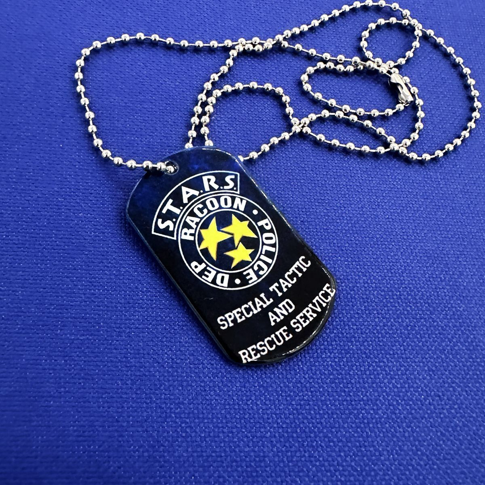 Жетон цветной полиции СТАРС Обитель зла, S.T.A.R.S. подарочный набор Resident evil