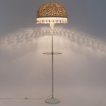 Citilux Базель CL407925T Торшер патина со столиком и абажуром Вышивка