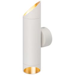 Светильник настенный ЭРА WL52 WH/GD 2*GU10 2*12Вт IP20 белый, золото