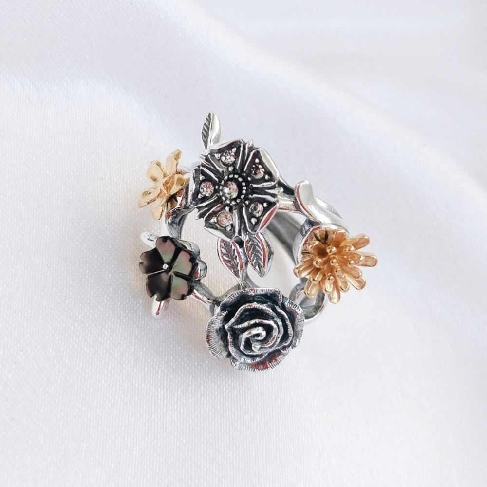 "Люберон"  кольцо в серебряном покрытии из коллекции "Заповедник" от Jenavi