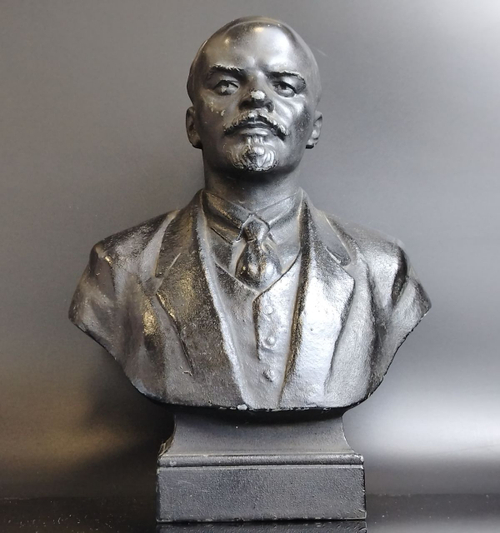 Бюст Ленина - Силумин - 1960-1965 годы - Скульптор А.П. Файдыш-Крандиевский - ЗХЛ - СССР - Высота 22 см.
