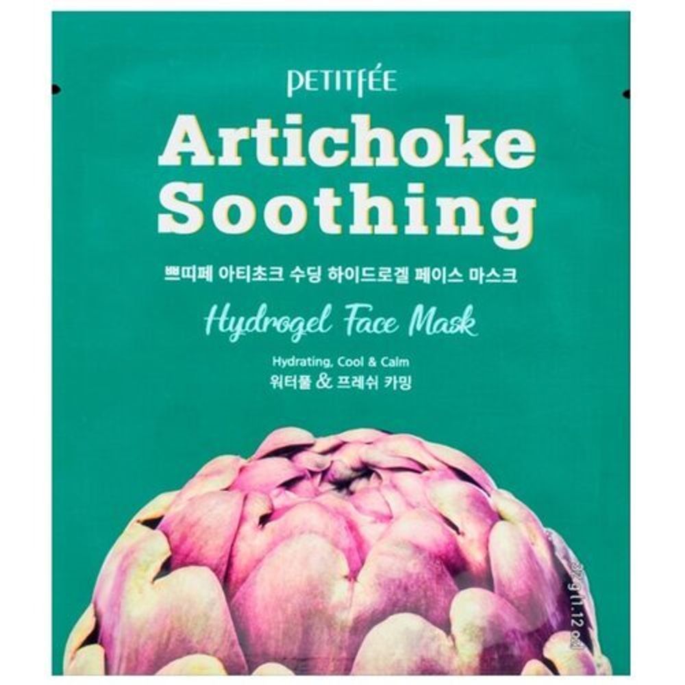 Маска гидрогелевая с артишоком - Petitfee Artichoke soothing hydrogel face mask