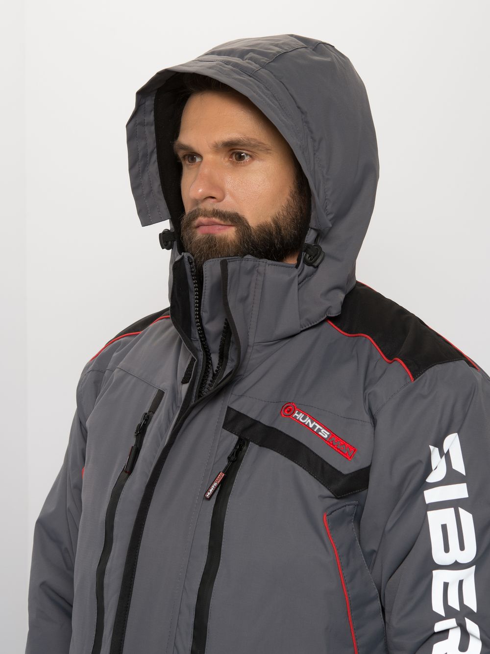 Костюм зимний Siberia ткань Breathable цвет Серый/Черный - купить по ...