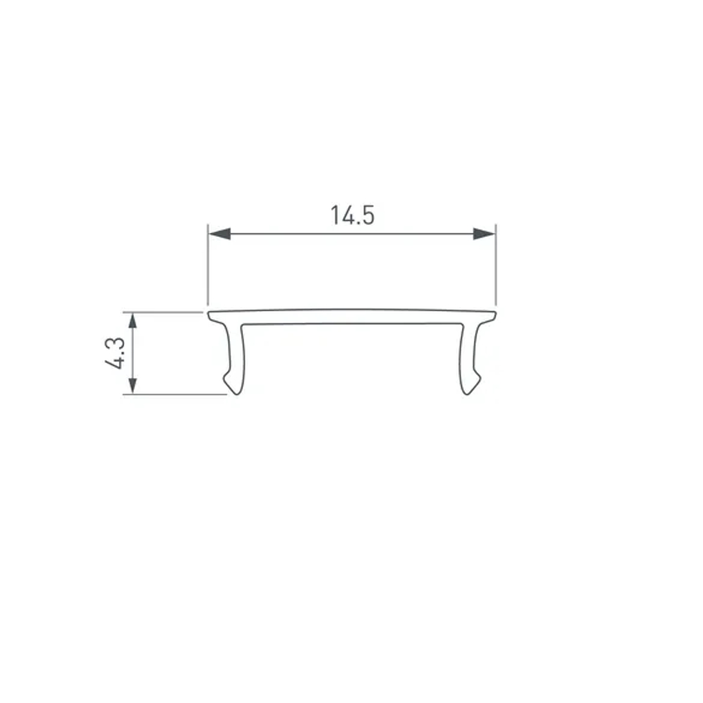 Экран SL-W15-2000 OPAL (Arlight, Пластик) 019321