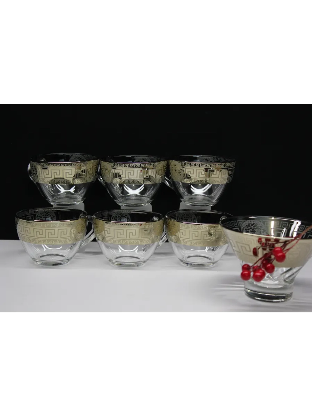 Чайный сервиз с креманкой "Версаче"