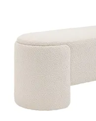 Банкетка Taks 115х41 см, белое букле