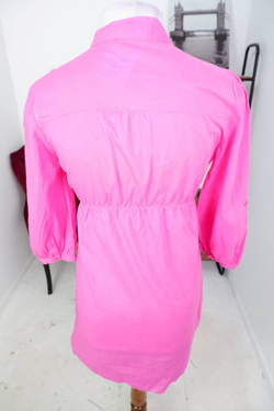 Туника Okay ягодного цвета, маркировка 38, визуально на 44 размер