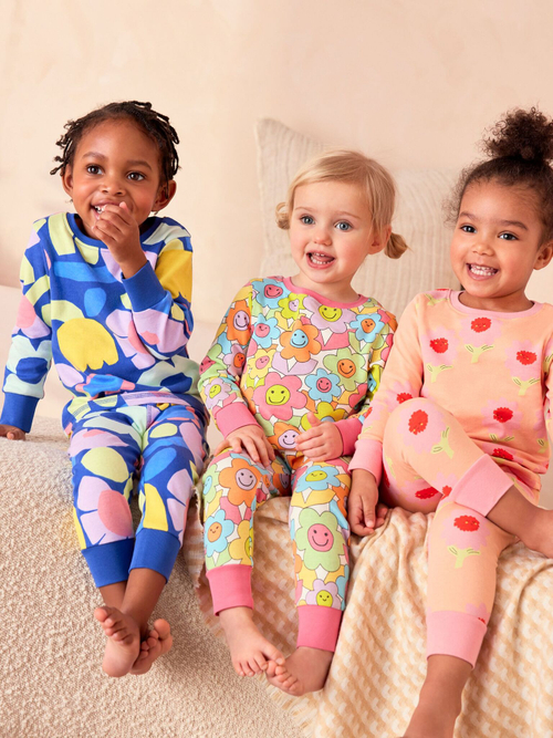 Пижама для девочки Next 617-945, 3 шт., Розовый, Синий