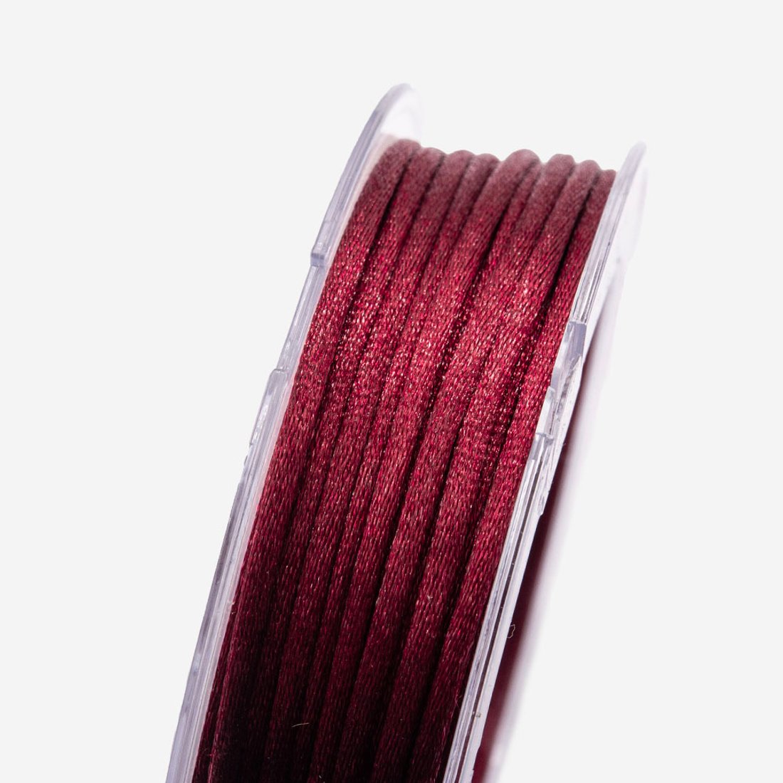 Нить для браслетов, нейлон, оттенок "Бордо", 2мм